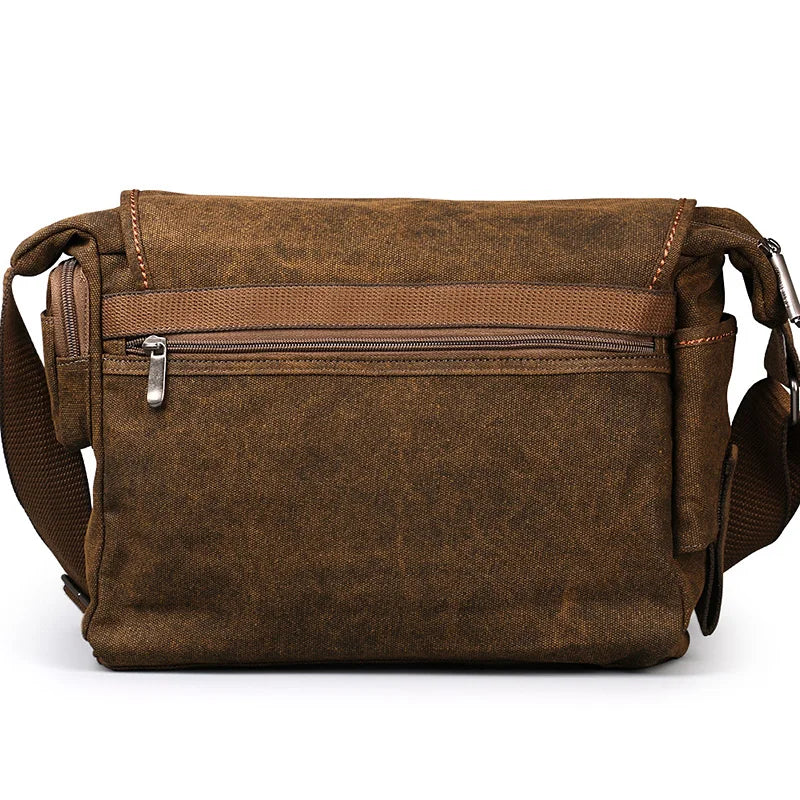 Borsa a tracolla multifunzione da uomo in tela Ruil – stile retrò
