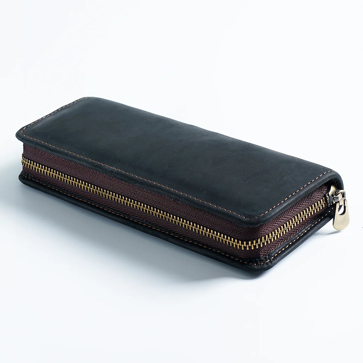 Astuccio da scrittore multifunzione in vera pelle – Portapenne in cuoio con scomparti, organizer per cancelleria.