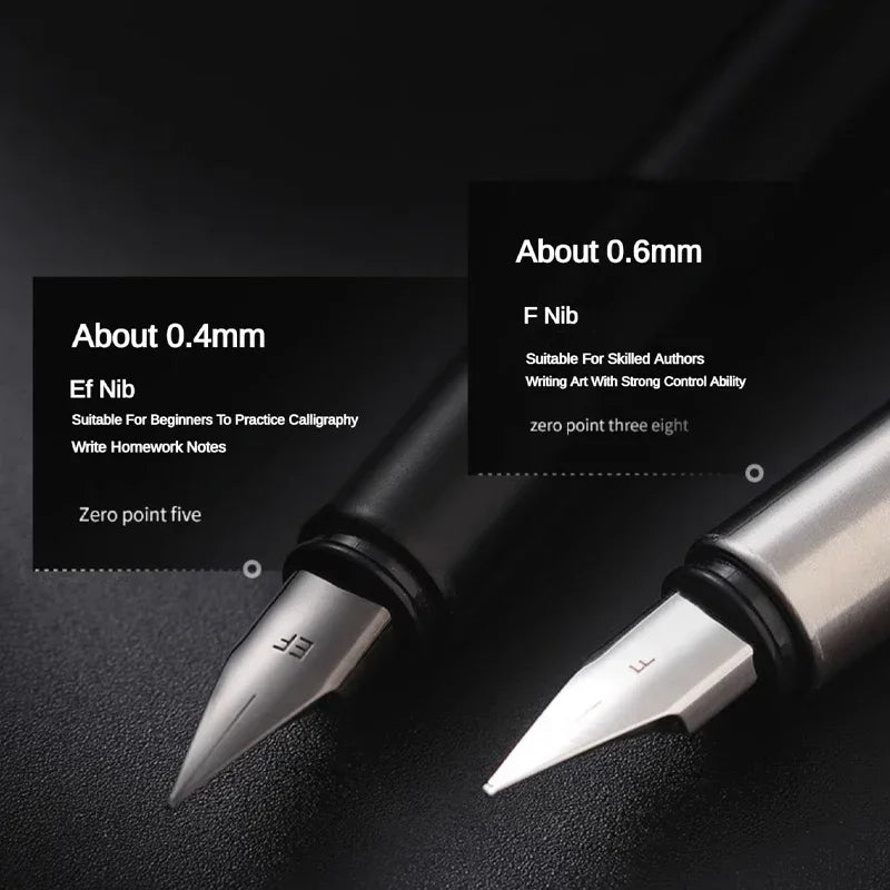 Penna stilografica Jinhao 35 – Tutto acciaio, qualità di lusso
Penna da scrittura per calligrafia, ideale per scrittura creativa, cancelleria, ufficio, scuola e uso professionale.