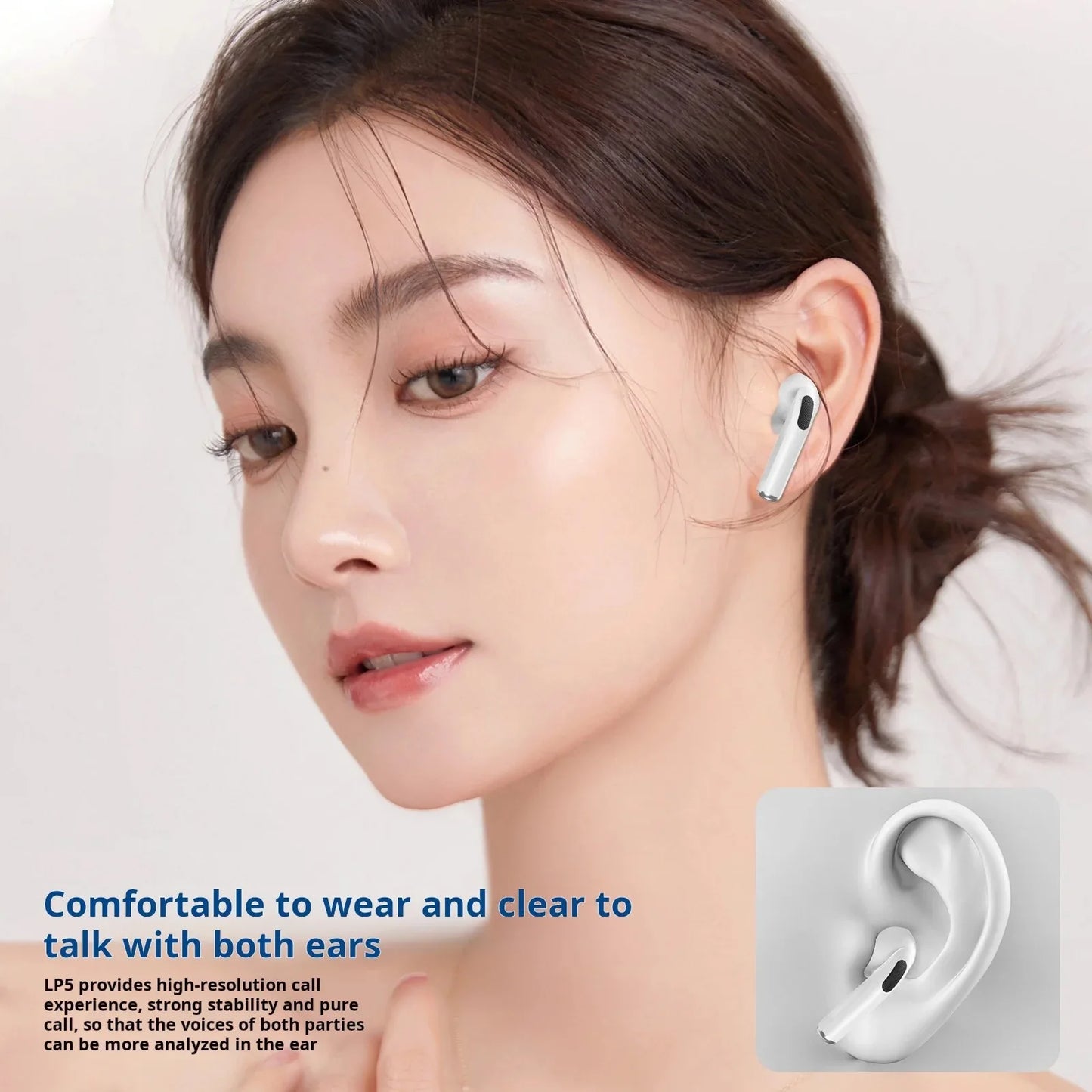 Auricolari Bluetooth True Wireless Air Pro 2025 – Proteggi la tua ispirazione: Cuffie HiFi con suono ad alta fedeltà, bassa latenza e riduzione del rumore, compatibili con iPhone e Android.
