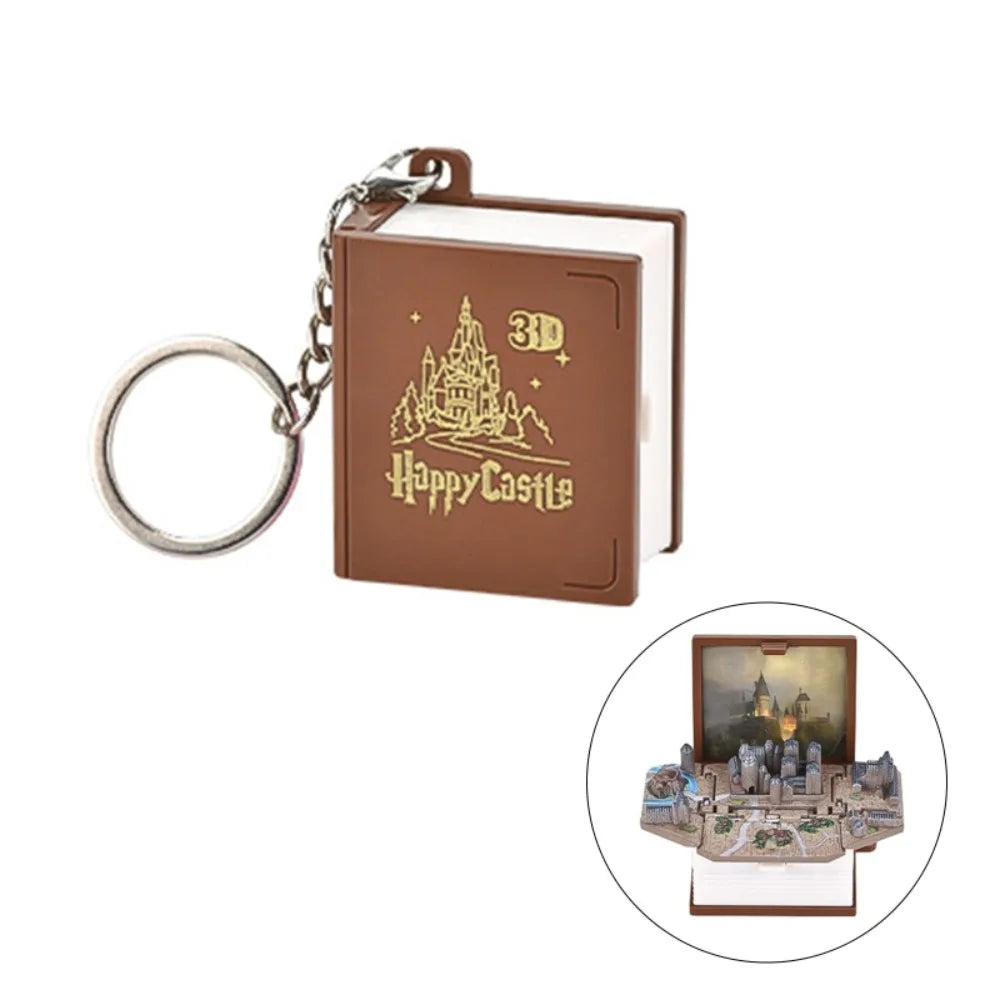 Portachiavi Mini Libro 3D – Edizione Fantasy Pieghevole