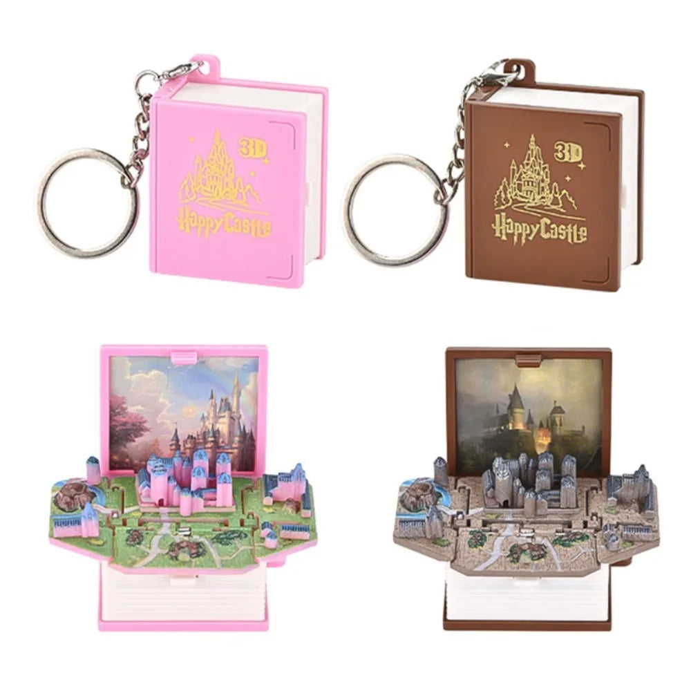 Portachiavi Mini Libro 3D – Edizione Fantasy Pieghevole